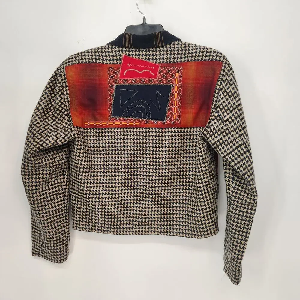 VTG. Canvasbacks Lutton & Horsfield Art-to-Wear Embroidered Art Blazer Women XS - Picture 9 of 9